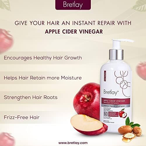 Apple Cider Vinegar Shampoo & Red Onion Coconut Conditioner for Dry, Frizzy Hair
