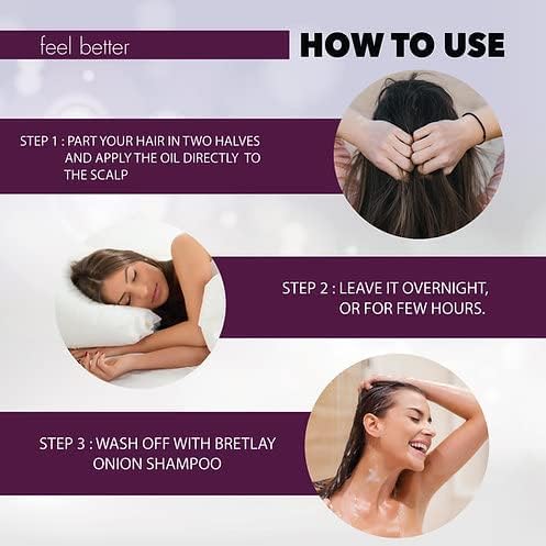 Red Onion Hair Oil with Black Seed | Dandruff-Free Hair Growth Oil with Essential Oils