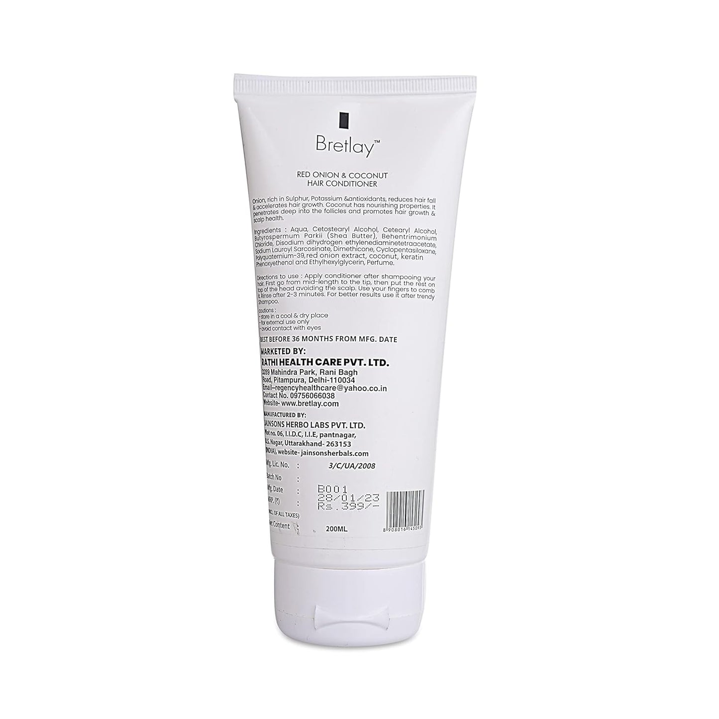 Red Onion Coconut Hair Conditioner | Reduces Hair Fall | Sulphate & Paraben Free for Dry, Frizzy Hair