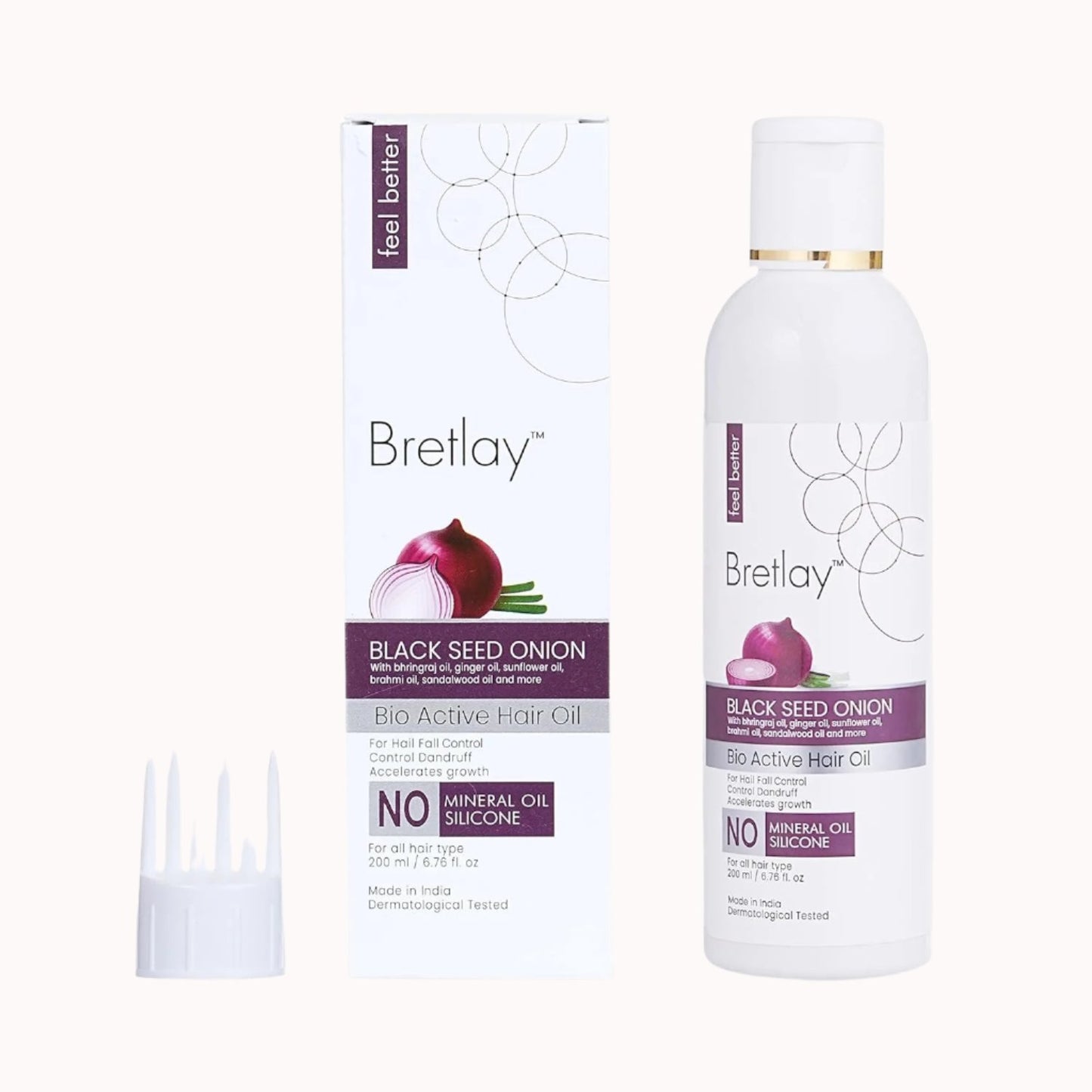 Combo of Black Seed Red Onion Hair Oil & Black Seed Hair Serum | Dandruff-Free, Frizz-Free, No Mineral Oil