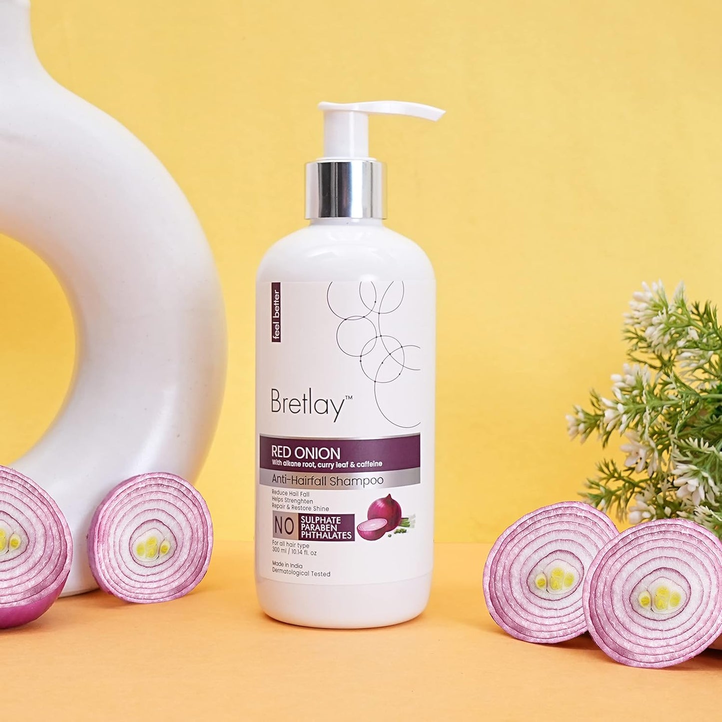 Red Onion Shampoo & Conditioner Combo | Smooth Straight Hair | Reduces Hair Fall | Sulphate & Paraben Free